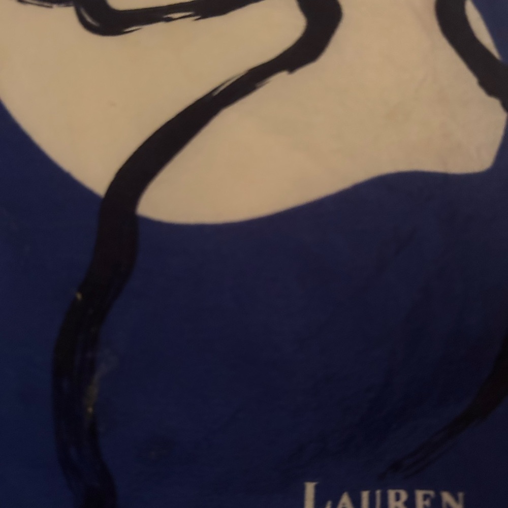 Ralph lauren Blue and Black Abstract Print